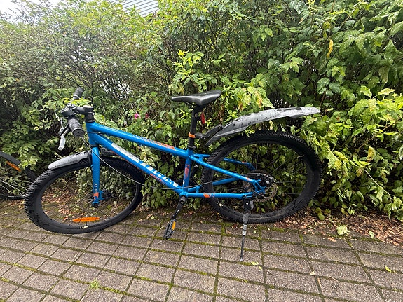 White lasten maastopyörä 24" sininen