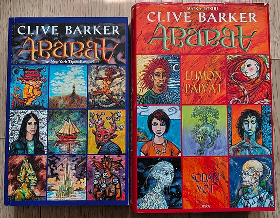 Clive Barker: Abarat osa 1 (EN) ja osa 2 (FI)