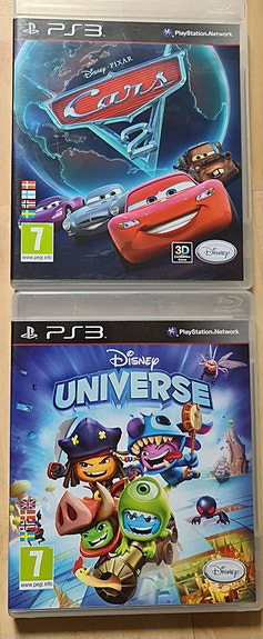Disney Cars 2 ja Disney Universe PS3 pelit