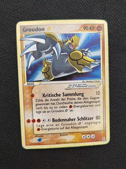 groudon gold star 111 pokemon kortti GER