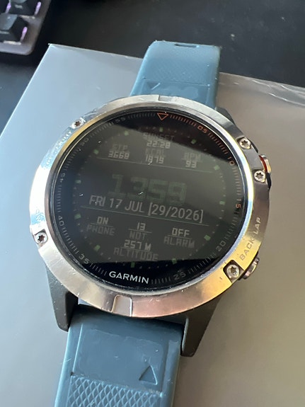 Garmin Fenix 5 GPS-urheilukello silver slate blue