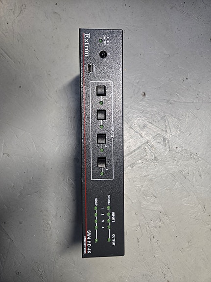 Extron SW4 HD 4K HDMI -kytkin (4×1) + alkuperäinen virtalähde