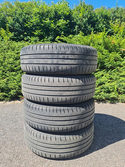 15" Kesärenkaat peltivanteilla 195/65/15. (5x112/57,1/ET43)