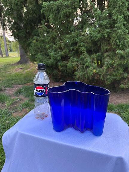 Iittala Aalto maljakko sininen