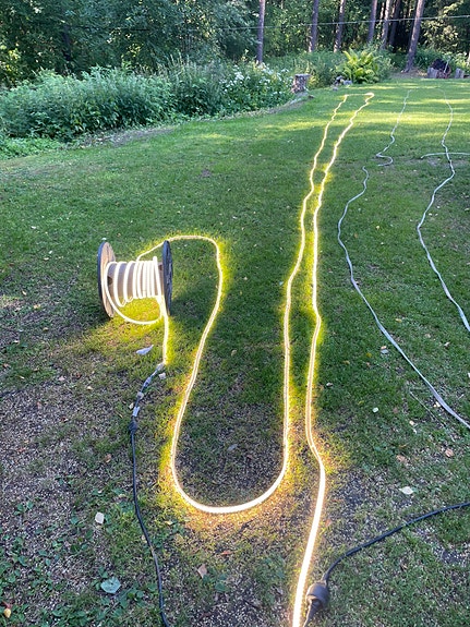 LED-valonauha rullalla, ulkokäyttöön IP44