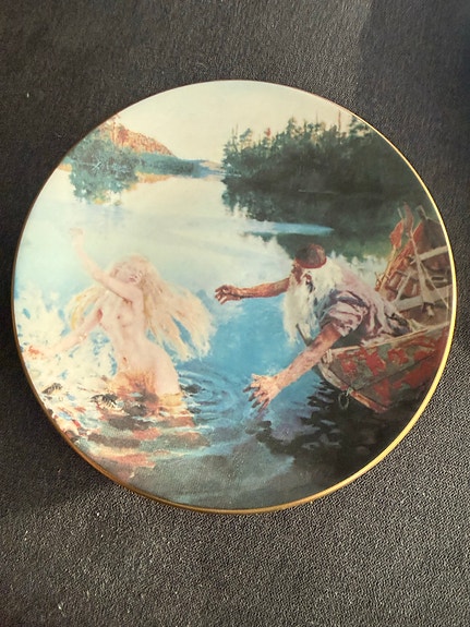 Arabia Akseli Gallen-Kallela Kalevala juhlalautasia