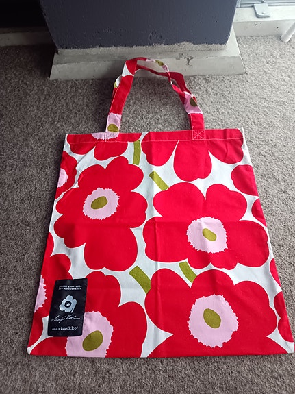 Marimekko Unikko 50th anniversary kangaskassi