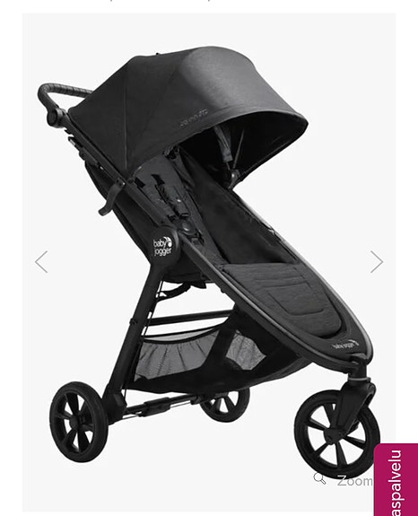 Baby Jogger rattaat musta