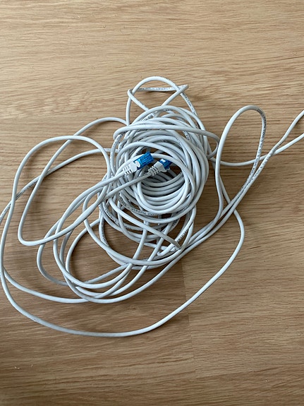 Verkkokaapeli RJ45, valkoinen