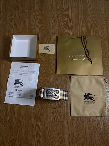 Burberry miesten vyö ruutukuvio
