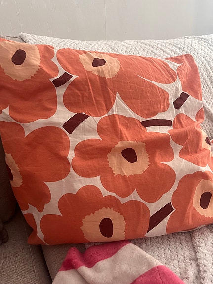Marimekko Unikko tyynynpäällinen oranssi
