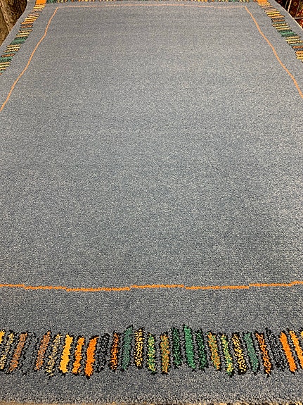 Farkunsininen iso nukkamatto