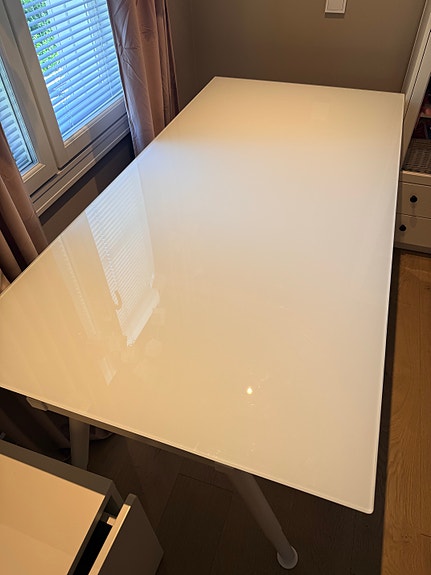 Ikea Galant työpöytä lasikannella 80 x 160 cm