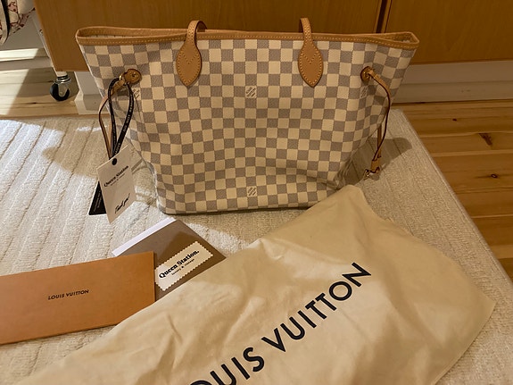 Louis Vuitton Neverfull MM Damier Azur laukku