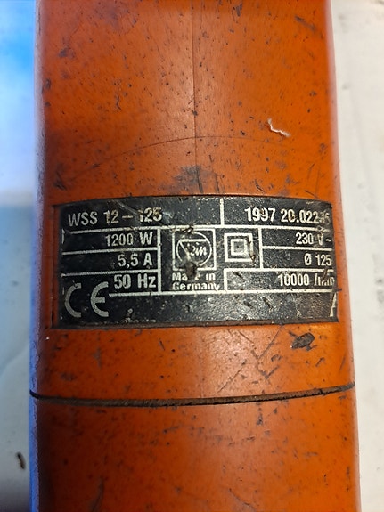 WMW WSS 12-125 kulmahiomakone 1200W 125mm