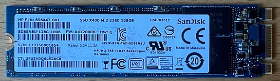 Sandisk x400 M.2 SSD 128GB