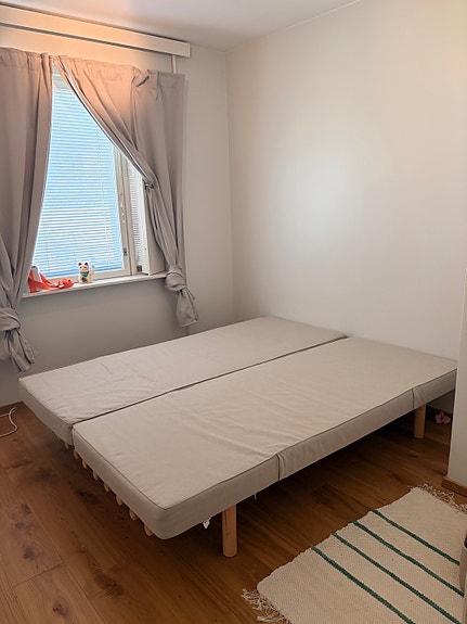 VARATTU - 2 kpl pussijousitettu patja 80x200 cm, beige, IKEA