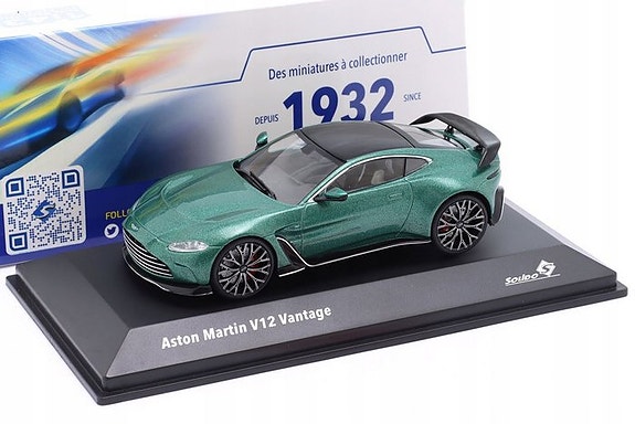 Solido 1:43 - Urheiluauton pienoismalli - Aston Martin V12 Vantage - Vihreä