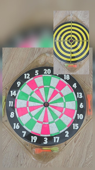 Tikkataulu (perinteinen ja darts) sis. 6 tikkaa