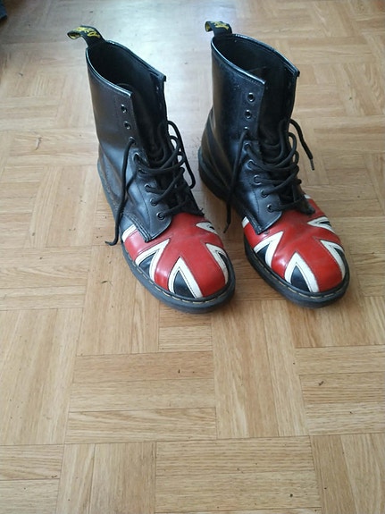 Dr. Martens nahkasaappaat Union Jack koko 44
