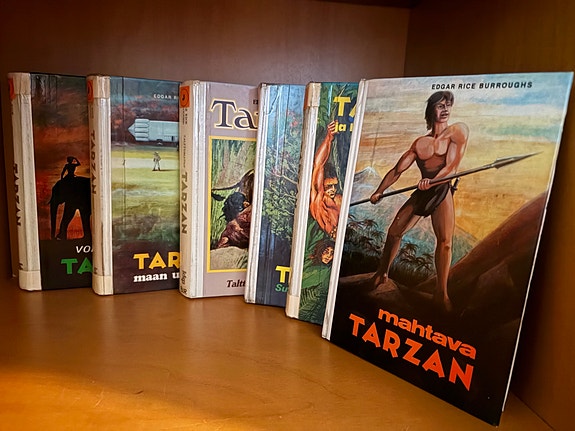 Edgar Rice Burroughs Tarzan -kirjat,kovakantisia 6kpl