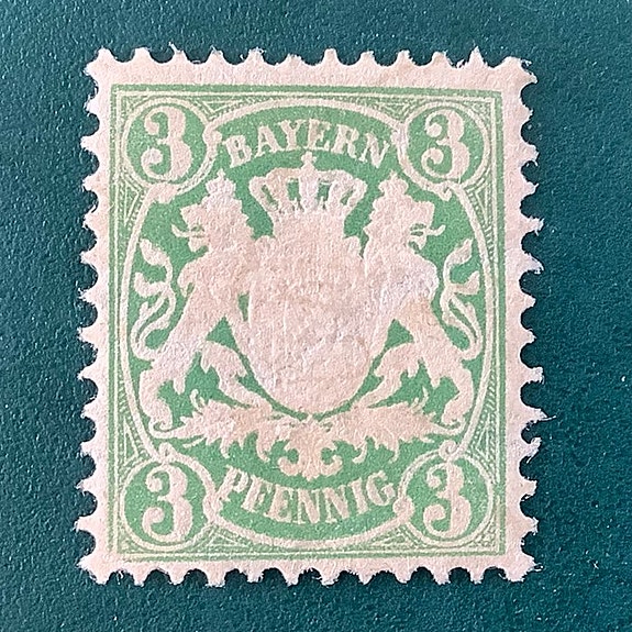 Bavaria 1876 - 3 Pf vaakuna - MNH - Michel 37