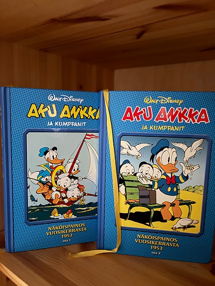 Aku Ankka ja kumppanit kovakantiset kirjat 1953 osa 1–2