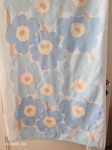Vintage Marimekko verho Unikko