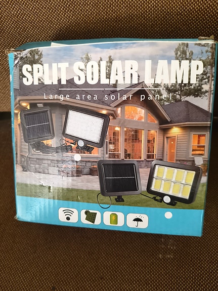 Led pihavalo aurinkokennolla ladattava