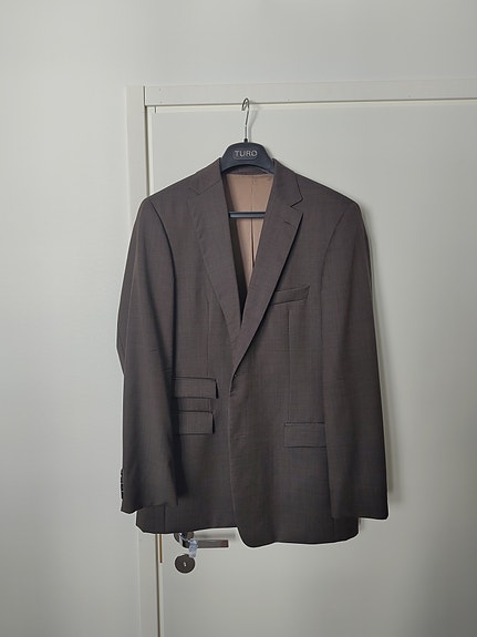 Hugo Boss miesten ruskea Super 100 bleiseri