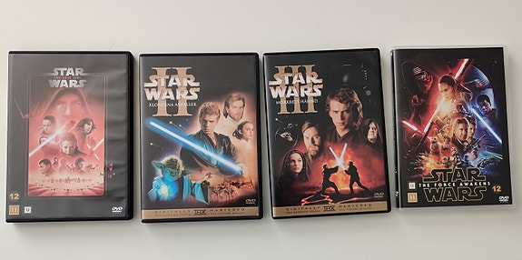 Star Wars elokuvia 4kpl