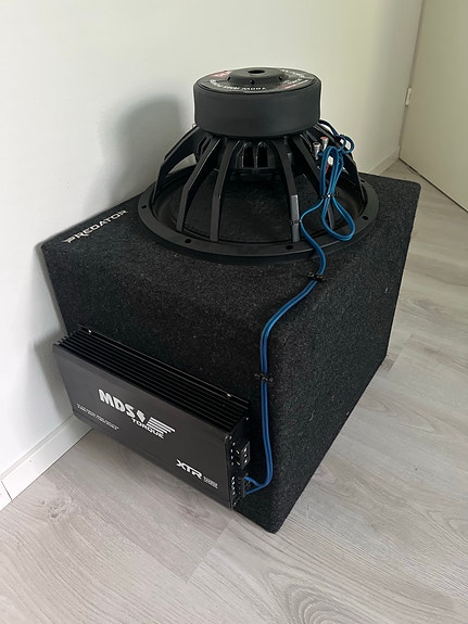 DLE subwoofer ja MDS Torque XTR vahvistin