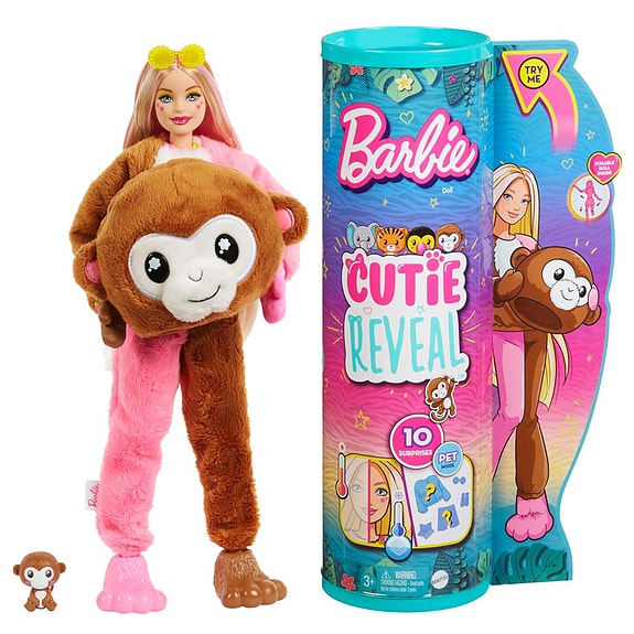 Barbie Cutie Reveal Jungle Friends Apina 34,99€ ALE (norm. 39,90€)