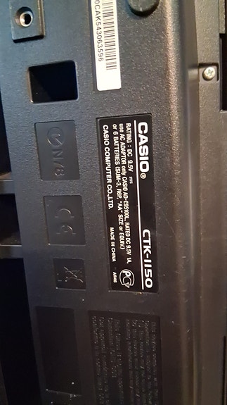 Casio CTK-1150 kosketinsoitin