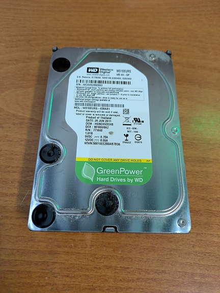 Western Digital WD AV-GP 1 TB 3,5” SATA -kiintolevy – SMART kunnossa