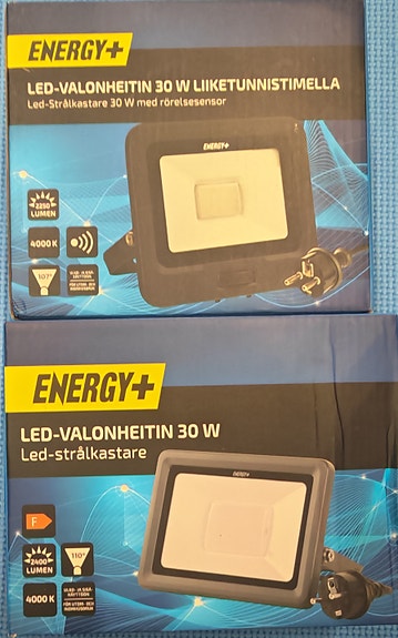 LED-valonheittimet liiketunnistimella 2 kpl