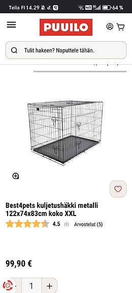 Koiran kuljetushäkki