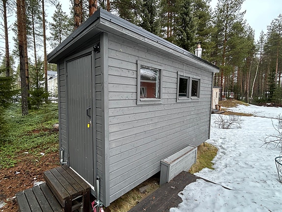 TILAVA SAUNAKÄRRY PUKUHUONEELLA