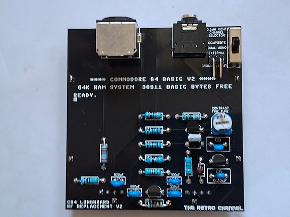 Commodore C64 RF Modulaattorin korvaaja (vanhemmat mallit)
