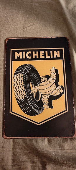 Michelin metallinen kyltti (replica)