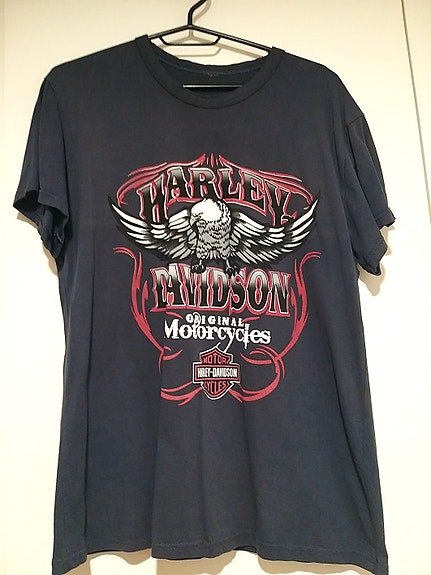S Harley-Davidson -t-paita kotkan kuvalla