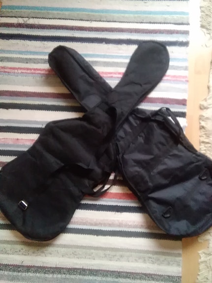 Kitara bag, kassit 1-3 kpl, standi, kB std laukku ym