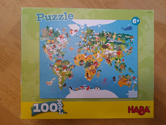 Maapallo palapeli 100