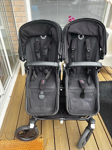 Bugaboo Donkey Duo 5 sisarusrattaat all black