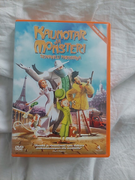 Kaunotar ja monsteri DVD-elokuva