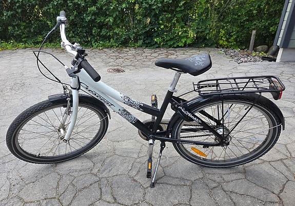 Crescent lastenpyörä 24" musta/valkoinen