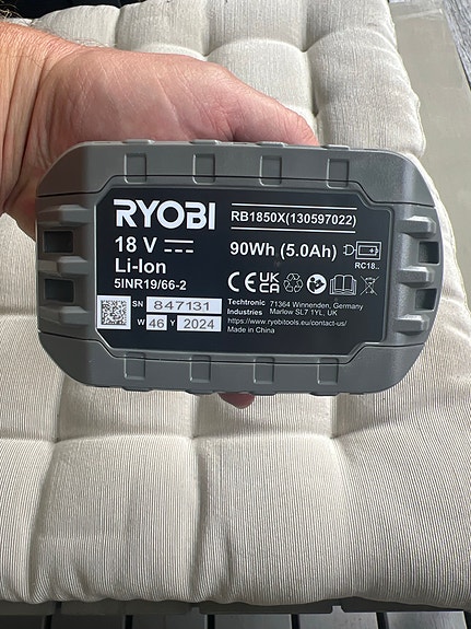 Ryobi 18V 5,0Ah Li-ion akku