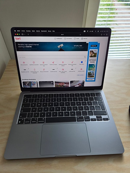 Macbook Air M2 8/512 akku 100%