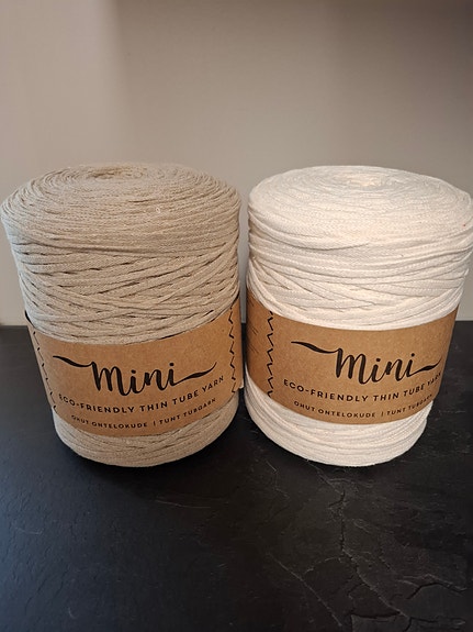 Lankava Mini ontelokude, luonnonvalkoinen ja beige