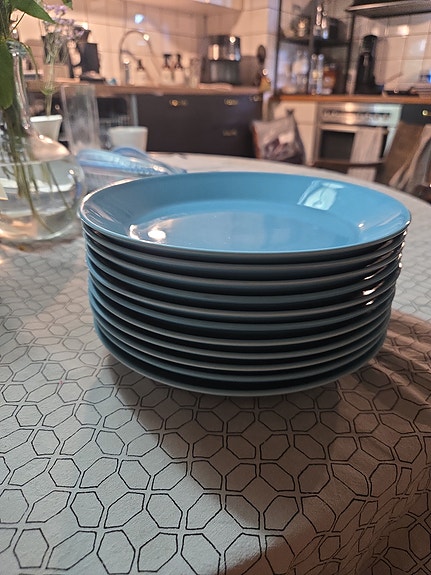 Iittala Teema turkoosi lautanen 11 kpl